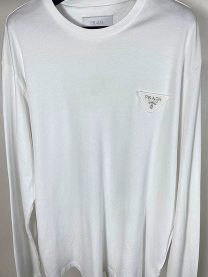 Prada Logo Long Sleeve T-Shirt