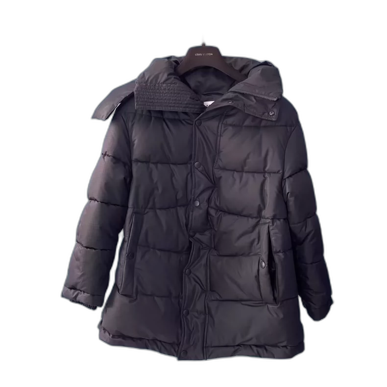 Balenciaga Black Padded Jacket With Logo