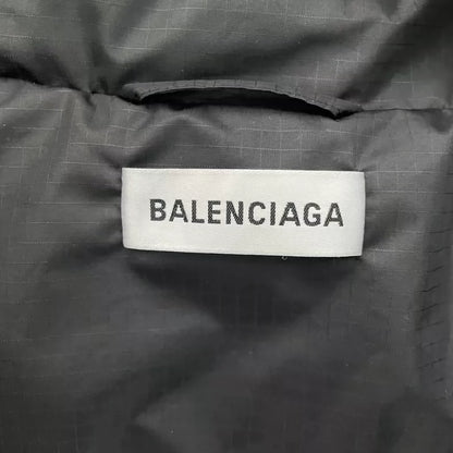 Balenciaga Black Padded Jacket With Logo
