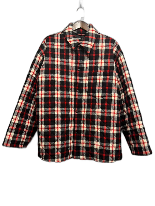 Balenciaga Plaid Wool Quilted Jacket