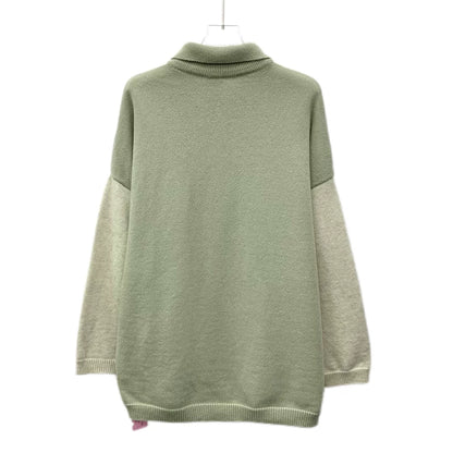 Loewe Beige Logo Embroidered Long Sleeve Polo