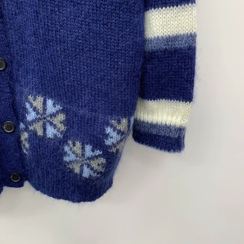 Loewe Blue Polar Bear Knitted Cardigan