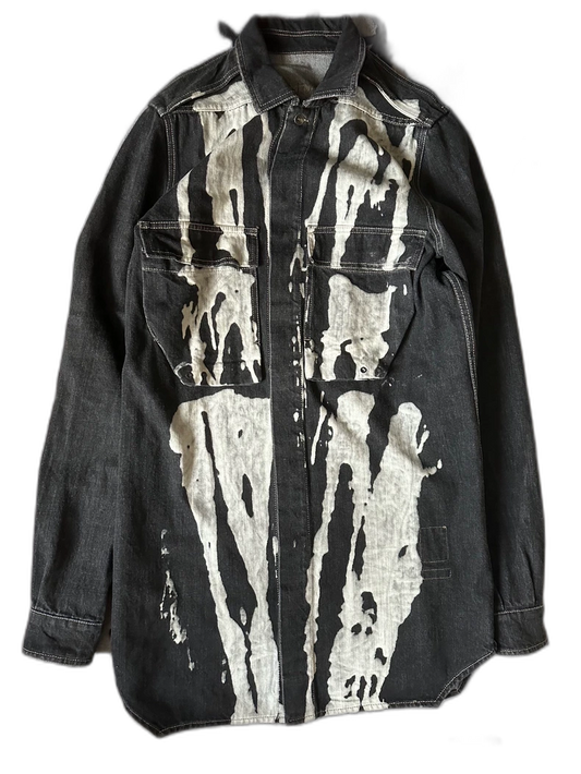 Rick Owens Long Pocket Denim Jacket