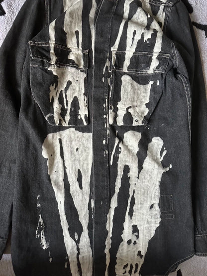 Rick Owens Long Pocket Denim Jacket