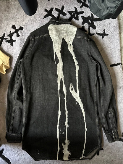 Rick Owens Long Pocket Denim Jacket