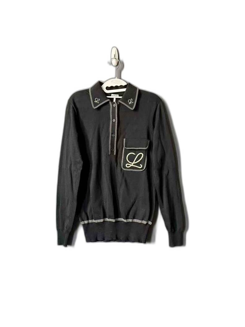 Loewe Black Knitted Long Sleeve Sweater