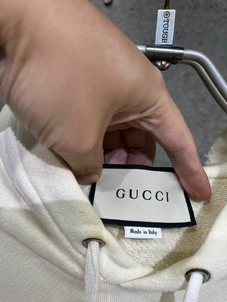 Gucci Logo Hoodie with Stains M Size