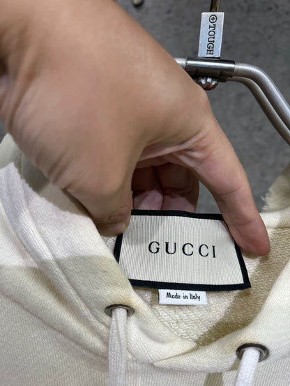 Gucci Logo Hoodie with Stains M Size