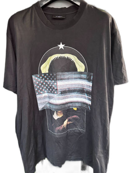 Givenchy Shark Print Flag T-shirt