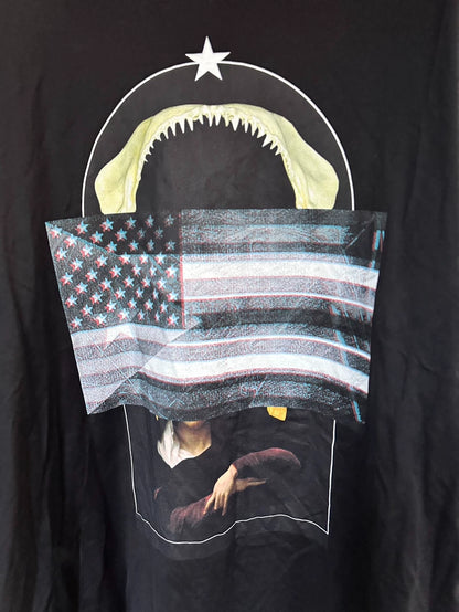 Givenchy Shark Print Flag T-shirt