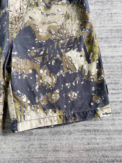 Stussy Camouflage Shorts with Tie-Dye Effect-zp
