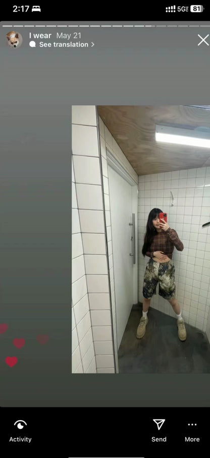 Stussy Camouflage Shorts with Tie-Dye Effect-zp