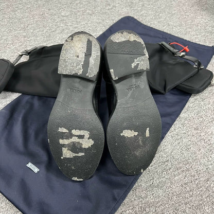 Prada Knight Boots with Triangle Logo