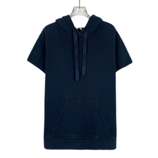 Christian Dior Dark Blue Logo Hooded T-Shirt
