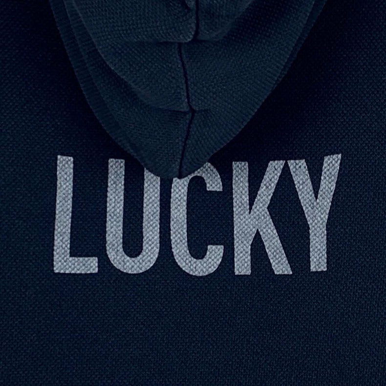 Christian Dior Dark Blue Logo Hooded T-Shirt