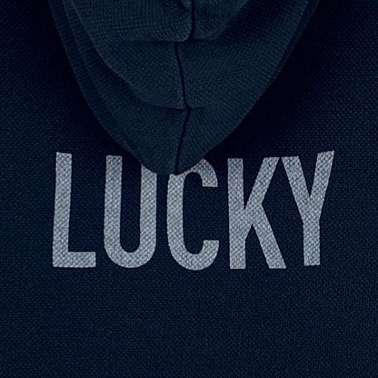 Christian Dior Dark Blue Logo Hooded T-Shirt