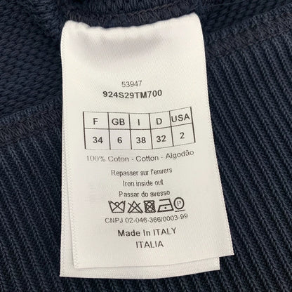 Christian Dior Dark Blue Logo Hooded T-Shirt