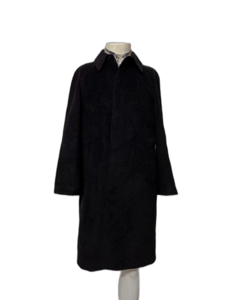 Vintage Yves Saint Laurent Black Wool Coat