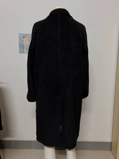 Vintage Yves Saint Laurent Black Wool Coat