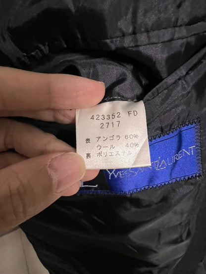 Vintage Yves Saint Laurent Black Wool Coat