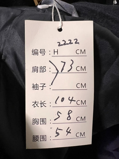 Vintage Yves Saint Laurent Black Wool Coat