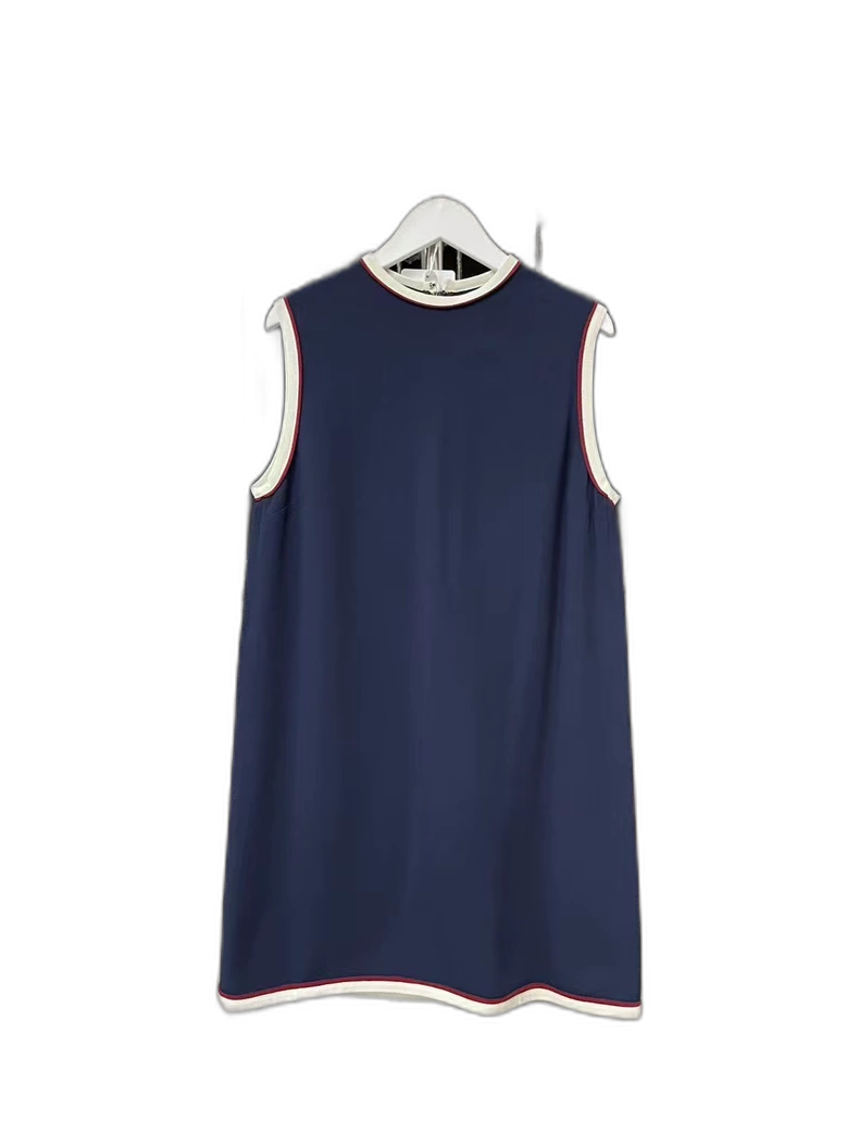 Gucci Sleeveless Dress in Navy Color
