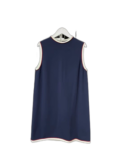 Gucci Sleeveless Dress in Navy Color
