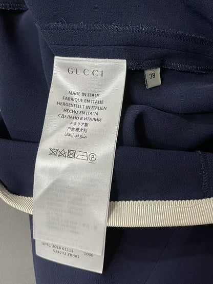 Gucci Sleeveless Dress in Navy Color