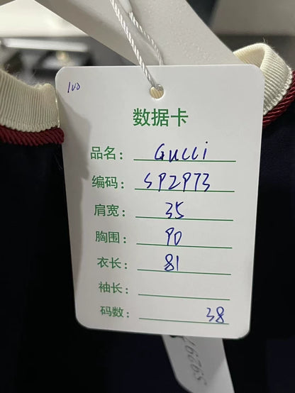 Gucci Sleeveless Dress in Navy Color