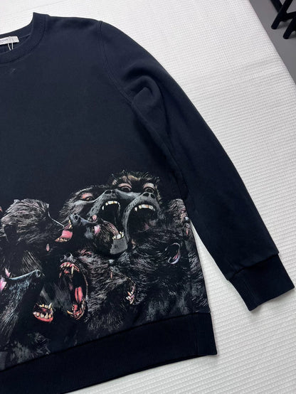 Givenchy Black Monkey Sweatshirt XS Size