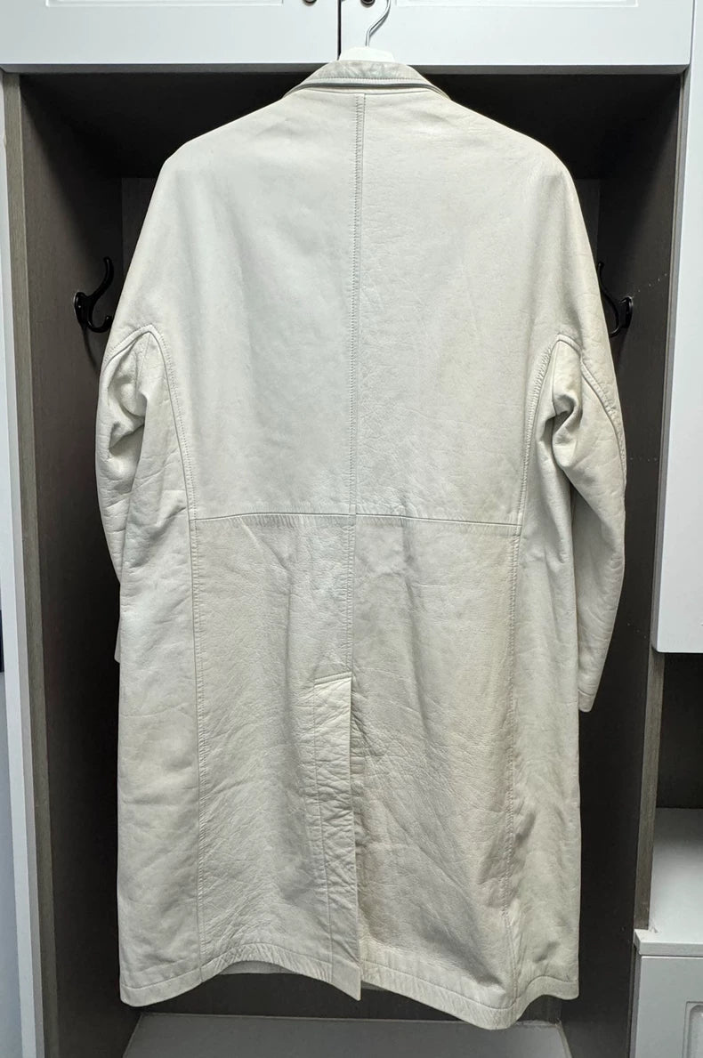 Yohji Yamamoto 1997AW White Leather Coat