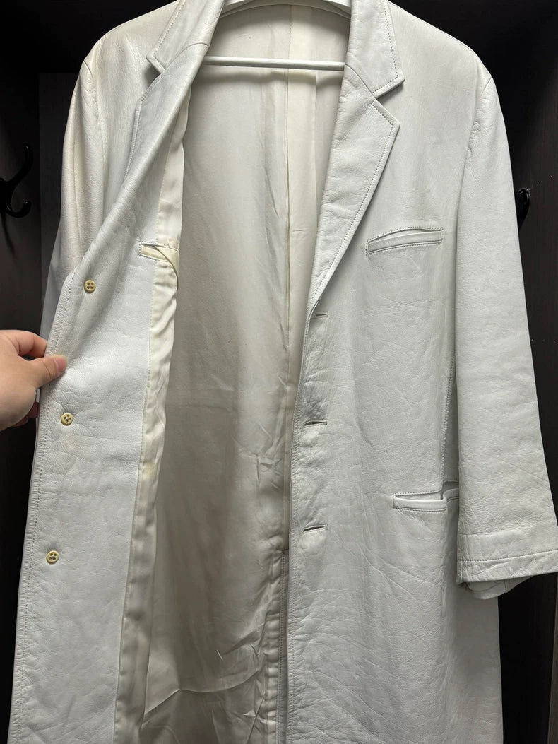 Yohji Yamamoto 1997AW White Leather Coat