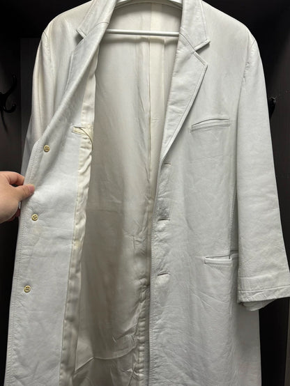 Yohji Yamamoto 1997AW White Leather Coat