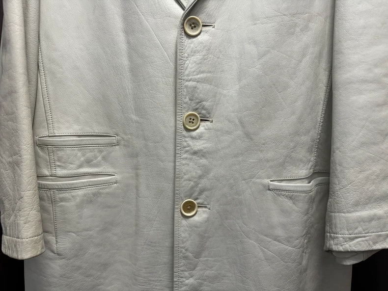 Yohji Yamamoto 1997AW White Leather Coat