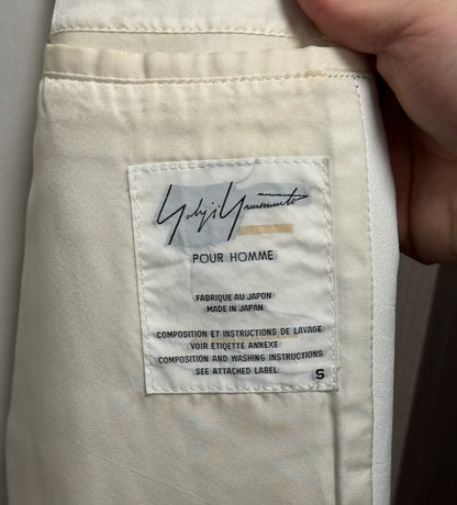 Yohji Yamamoto 1997AW White Leather Coat