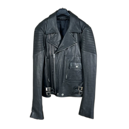 Givenchy Black Leather Motorcycle Jacket