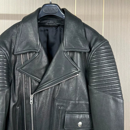 Givenchy Black Leather Motorcycle Jacket