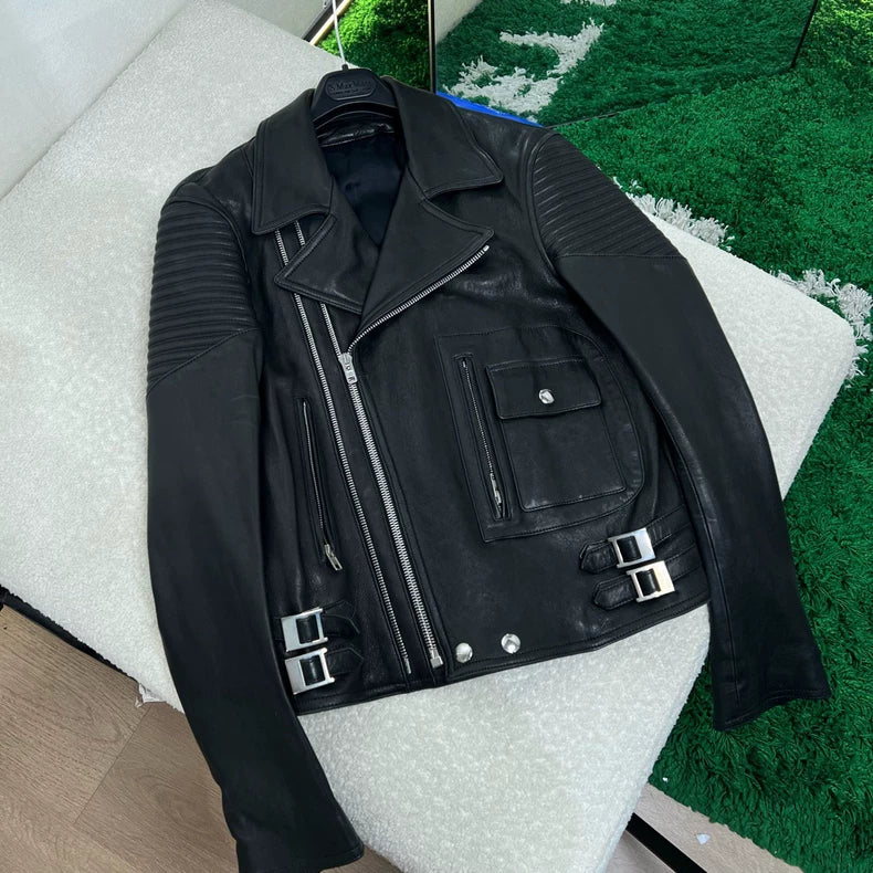 Givenchy Black Leather Motorcycle Jacket