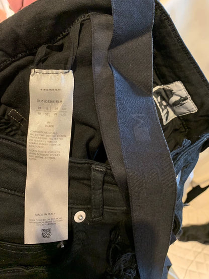 Rick Owens DRKSHDW Black Distressed Jeans