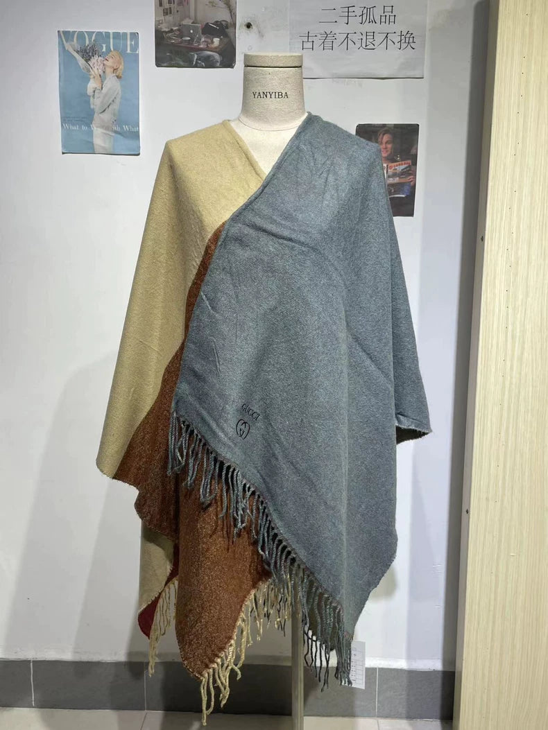 Vintage Gucci Logo Scarf Shawl Wrap