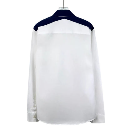 Givenchy White Cotton Long Sleeve Button-Up Shirt