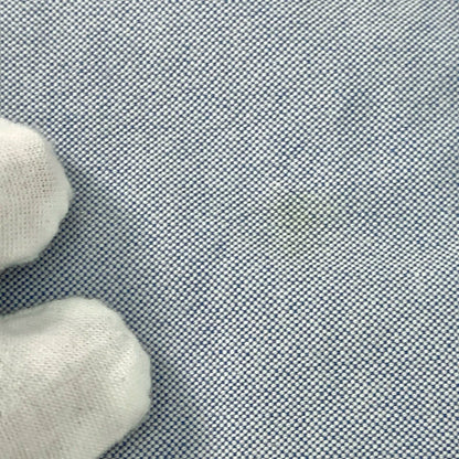 Blue Cotton Long Sleeve Button-Up Shirt