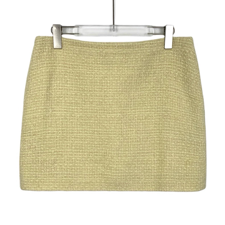 Celine Yellow Wool Knit Short Sleeve Set