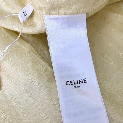 Celine Yellow Wool Knit Short Sleeve Set