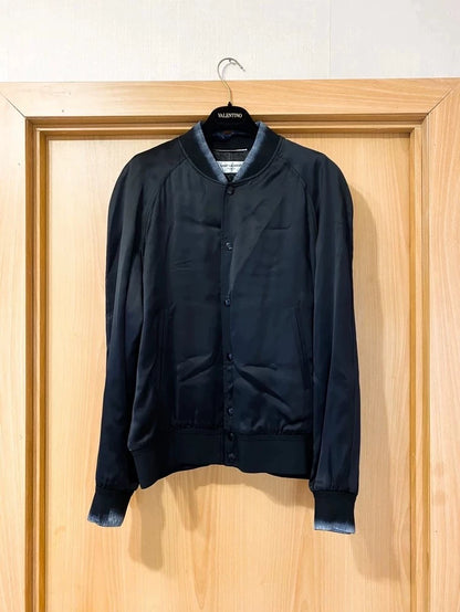 Saint Laurent Paris Moon Print Bomber Jacket