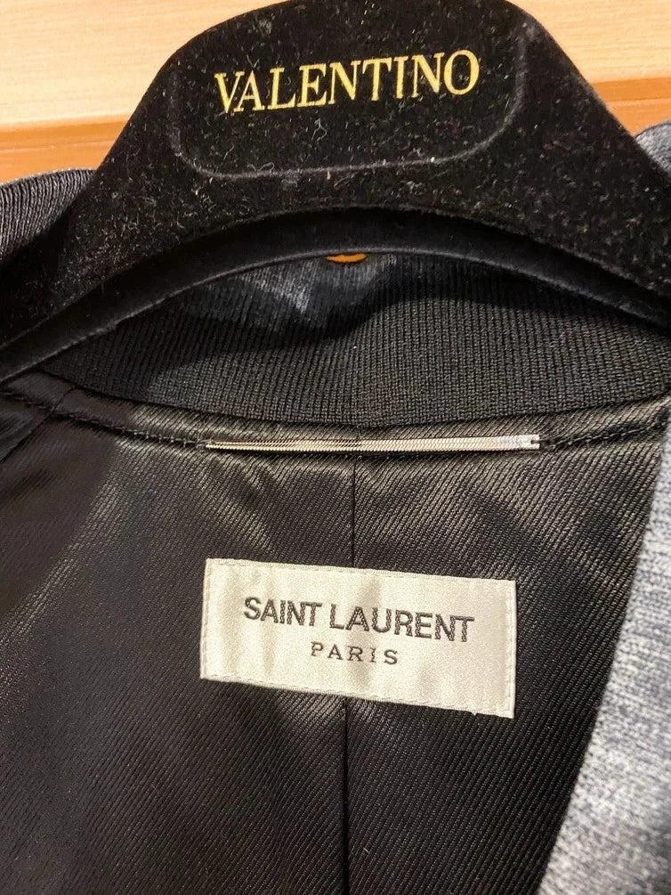Saint Laurent Paris Moon Print Bomber Jacket