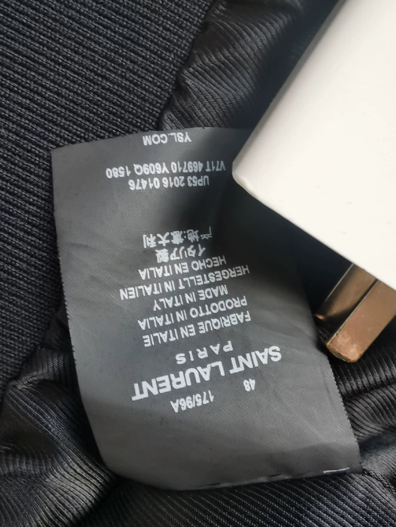 Saint Laurent Paris Moon Print Bomber Jacket