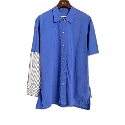 Blue Paneled Shirt from Maison Margiela