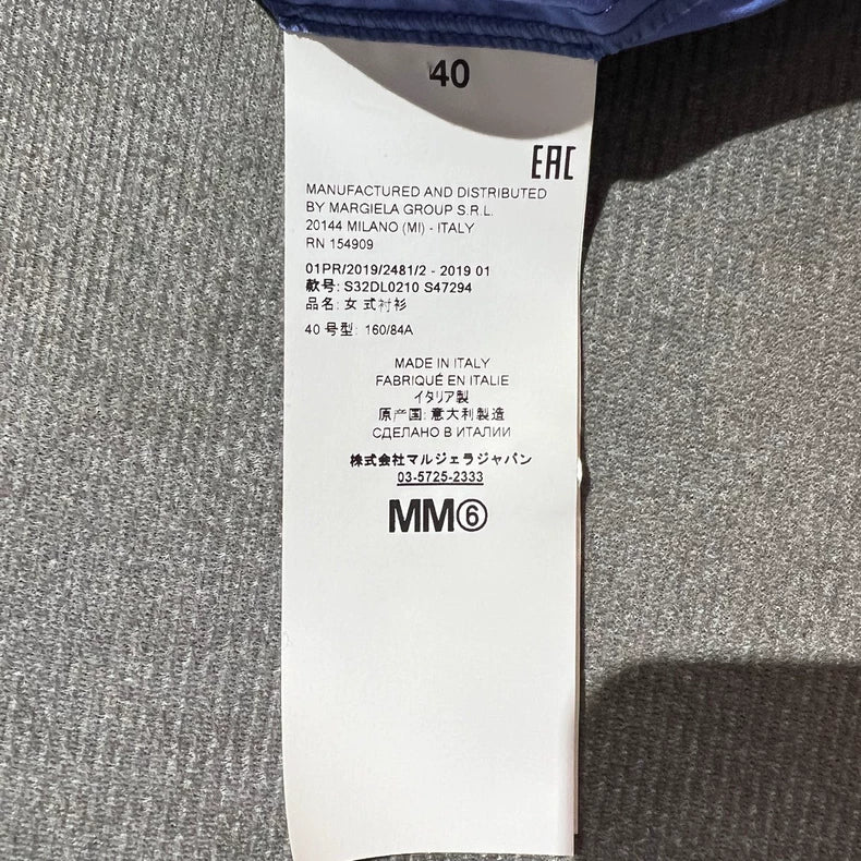 Blue Paneled Shirt from Maison Margiela