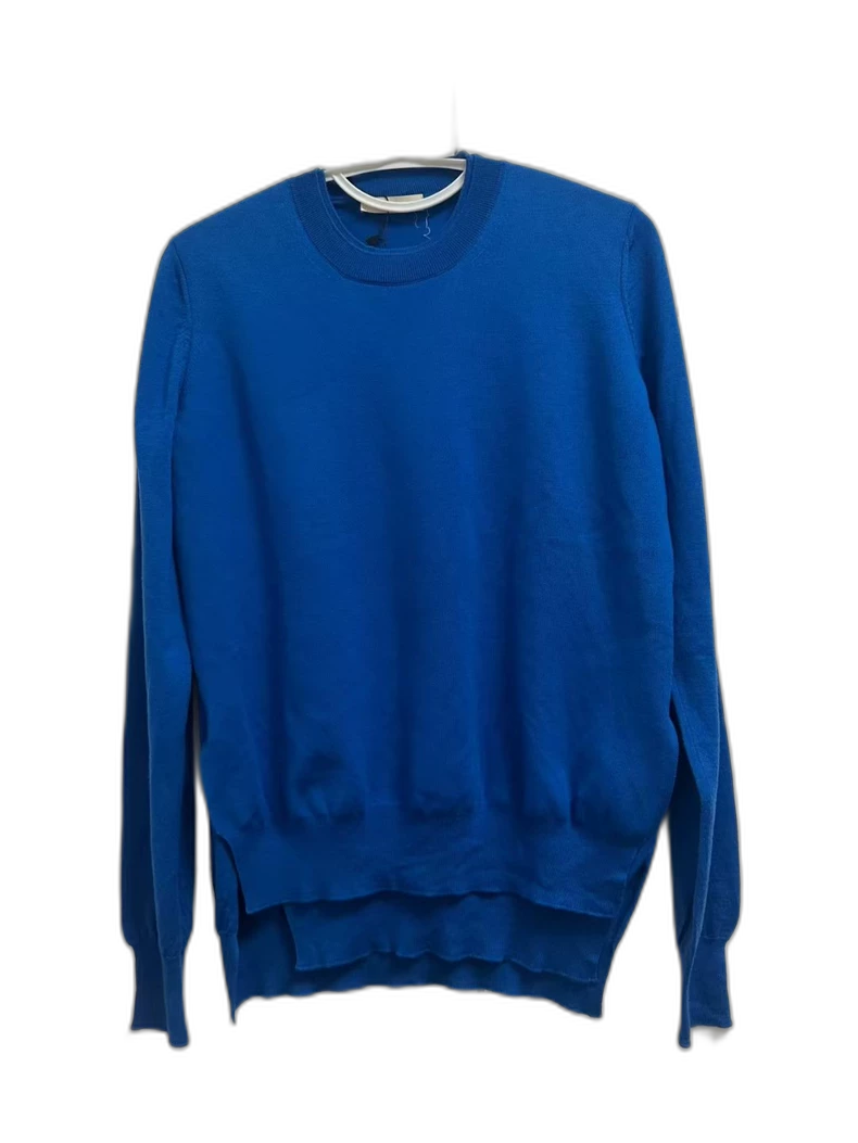 Celine Blue Wool Mock Two-Piece Sweater